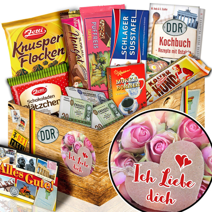 Ich Miebe dich - Geschenkset Ostpaket "Schokoladenbox M" - Ossiladen I Ostprodukte Versand