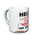 "Kaffeebecher "Held der Arbeit" weiß