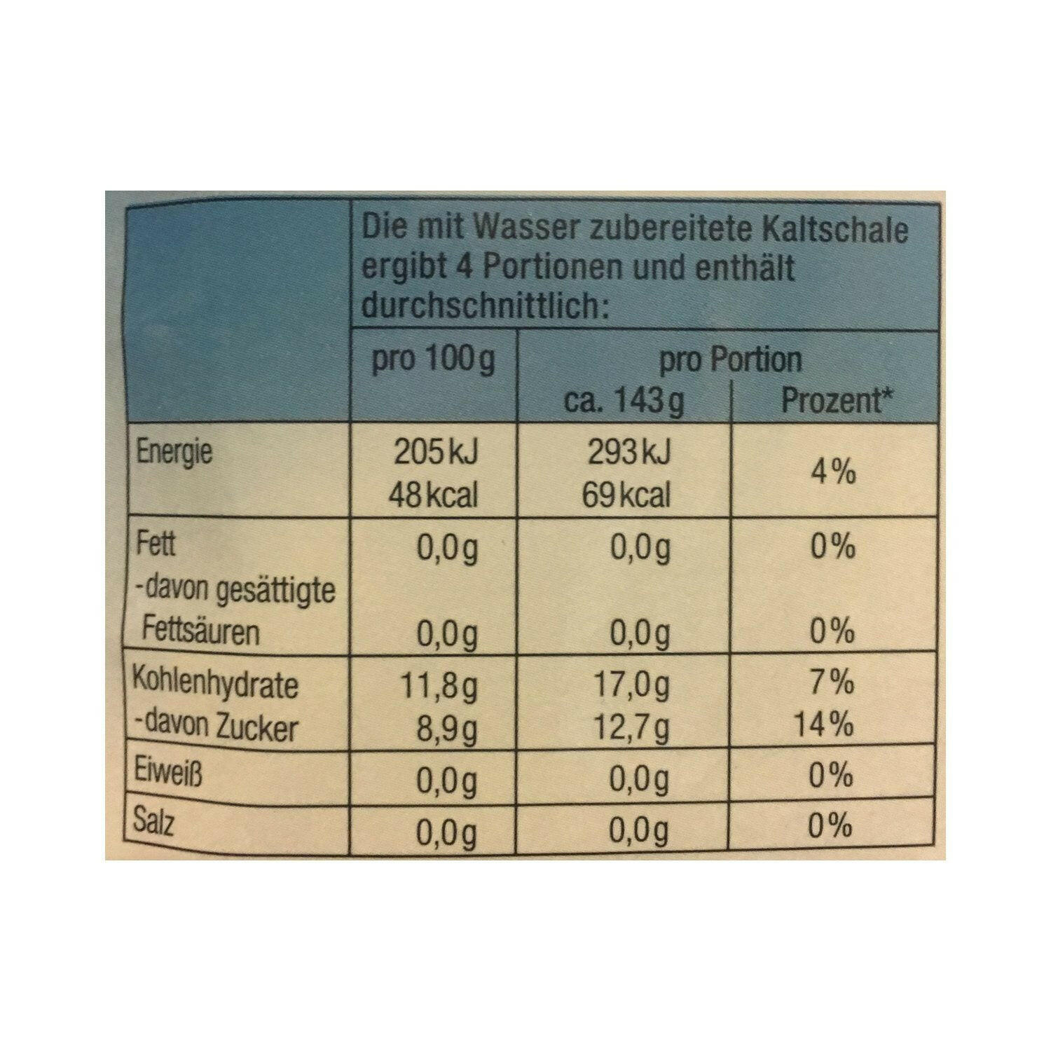 Kaltschale Erdbeere-Johannisbeere (Komet) - Ossiladen I Ostprodukte Versand