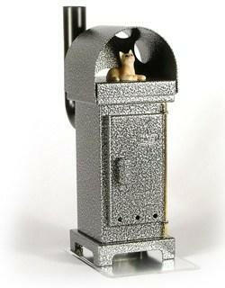Kaminräucherkerzenofen Silber Antik