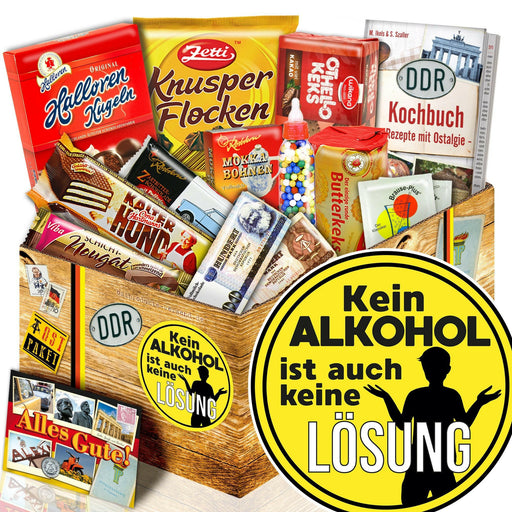 Kein Alkohol ist auch keine Lösung - Süßigkeiten Set DDR L - Ossiladen I Ostprodukte Versand