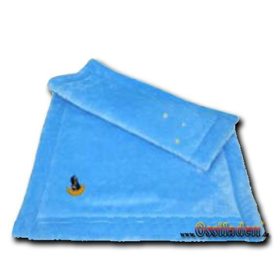 Kinderdecke Maulwurf - hellblau