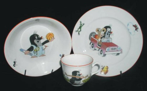 Kindergeschirr Kleiner Maulwurf, Motiv Auto