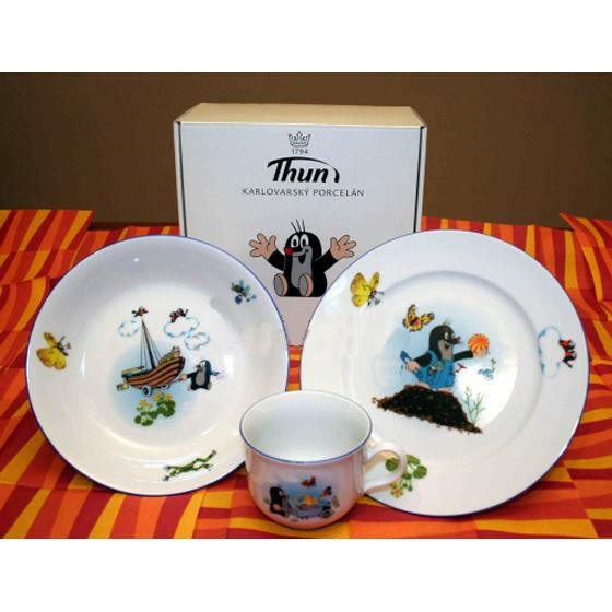 Kindergeschirr Kleiner Maulwurf, Motiv Boot