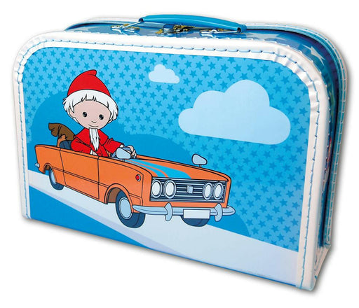 Kinderkoffer Sandmännchen blau Pappe 30cm