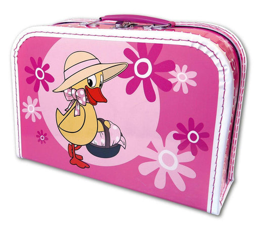 Kinderkoffer Schnatterinchen rosa Pappe 30cm