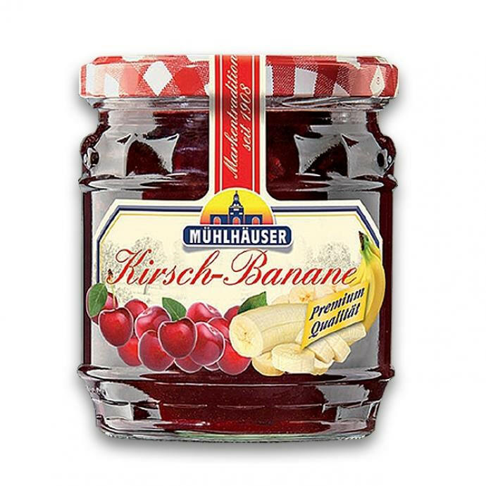 Kirsch - Banane Konfitüre 450g (Mühlhäuser)