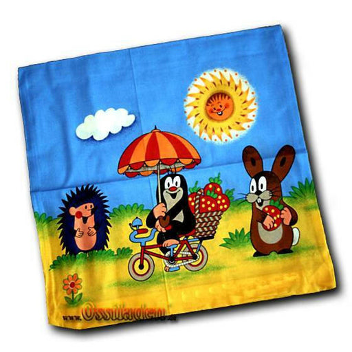 Kissenbezug Maulwurf mit Fahrrad 40x40