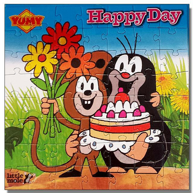 Kleiner Maulwurf Pralinen + Puzzle Motiv Torte