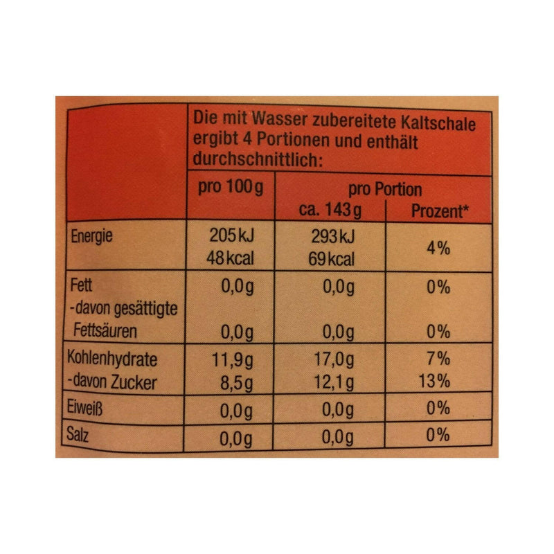 Komet Fruchtkaltschale Sauerkirsch