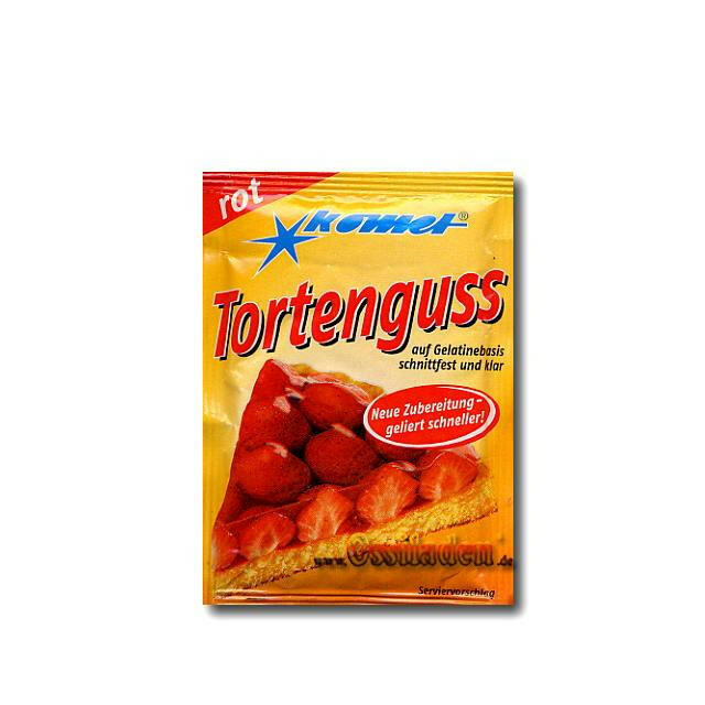 Komet Tortenguß - rot