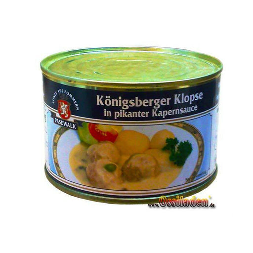 Königsberger Kloppse in pik. Kapernsoße (Pasewalk)