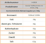 Korovka Waffelschnitten mit Schoko, 250g - Ossiladen I Ostprodukte Versand