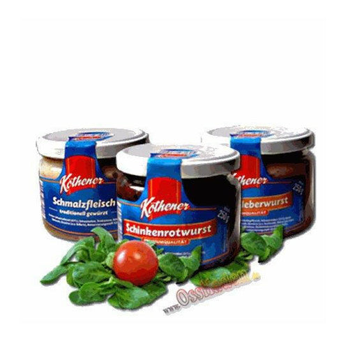 Köthener Premium Schinkenrotwurst, 250g Glas