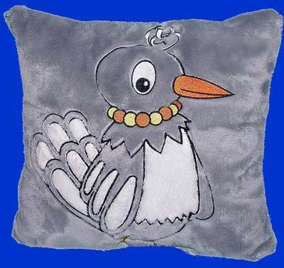 Kuschel Kissen - Frau Elster