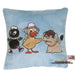 "Kuschelkissen mit Motiv "Pittiplatsch,Schnatterinchen & Moppi"