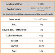 Leberwurst Haumacher-Art (Döbelner) - Ossiladen I Ostprodukte Versand