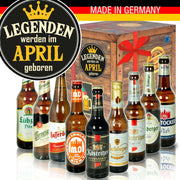 Legenden werden im April geboren - Geschenkbox "Ostbiere" 9er Set - Ossiladen I Ostprodukte Versand