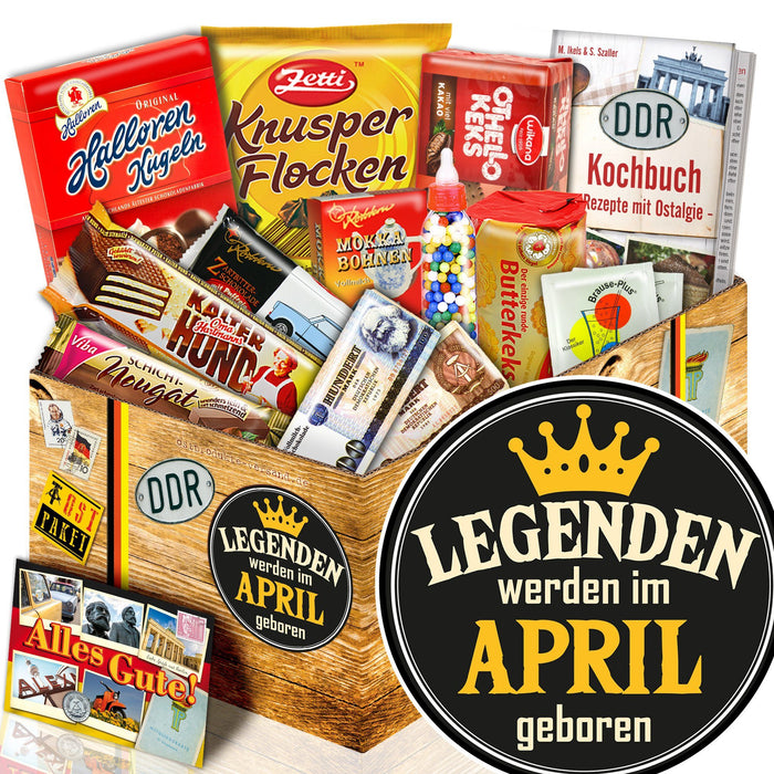 Legenden werden im April geboren - Süßigkeiten Set DDR L - Ossiladen I Ostprodukte Versand