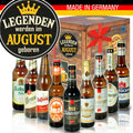 Legenden werden im August geboren - Geschenkbox "Ostbiere" 9er Set - Ossiladen I Ostprodukte Versand