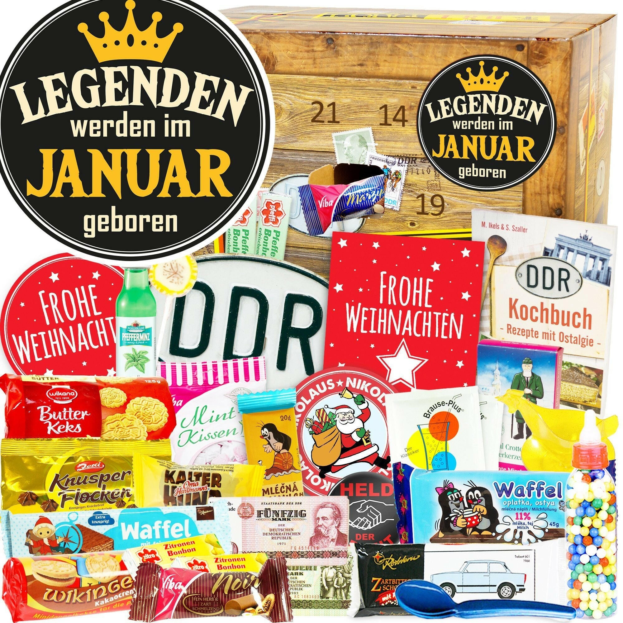 Legenden werden im Januar geboren - DDR Adventskalender - Ossiladen I Ostprodukte Versand