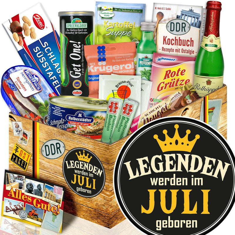 Legenden werden im Juli geboren - Spezialitäten Set M - Ossiladen I Ostprodukte Versand