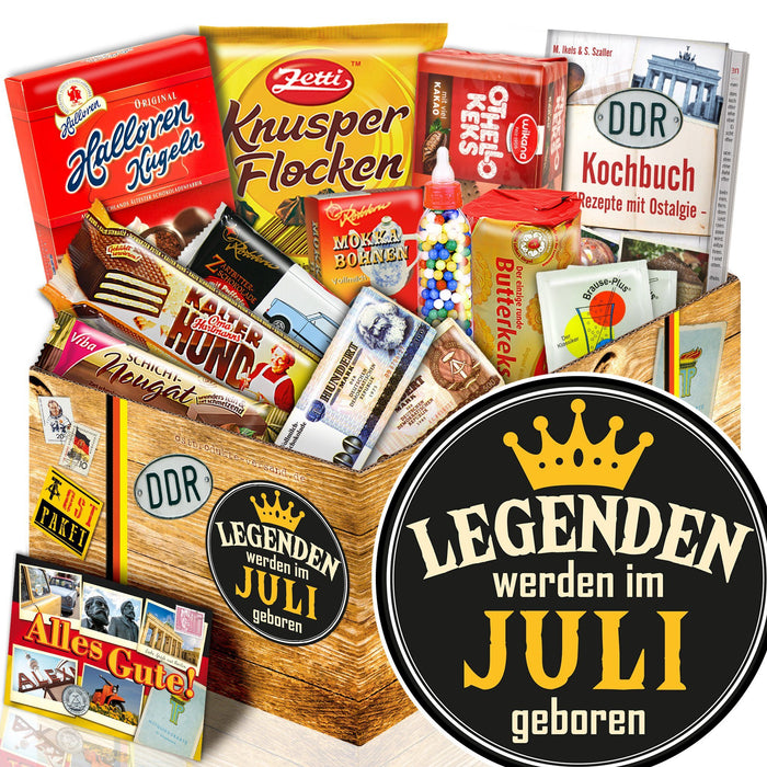 Legenden werden im Juli geboren - Süßigkeiten Set DDR L - Ossiladen I Ostprodukte Versand