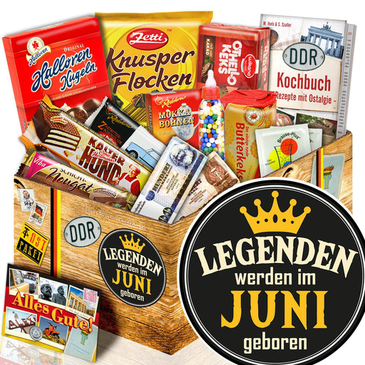 Legenden werden im Juni geboren - Süßigkeiten Set DDR L - Ossiladen I Ostprodukte Versand