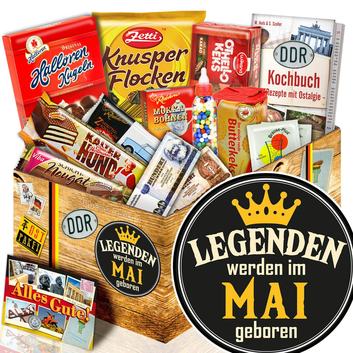 Legenden werden im Mai geboren - Süßigkeiten Set DDR L - Ossiladen I Ostprodukte Versand