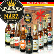 Legenden werden im März geboren - Geschenkbox "Ostbiere" 9er Set - Ossiladen I Ostprodukte Versand