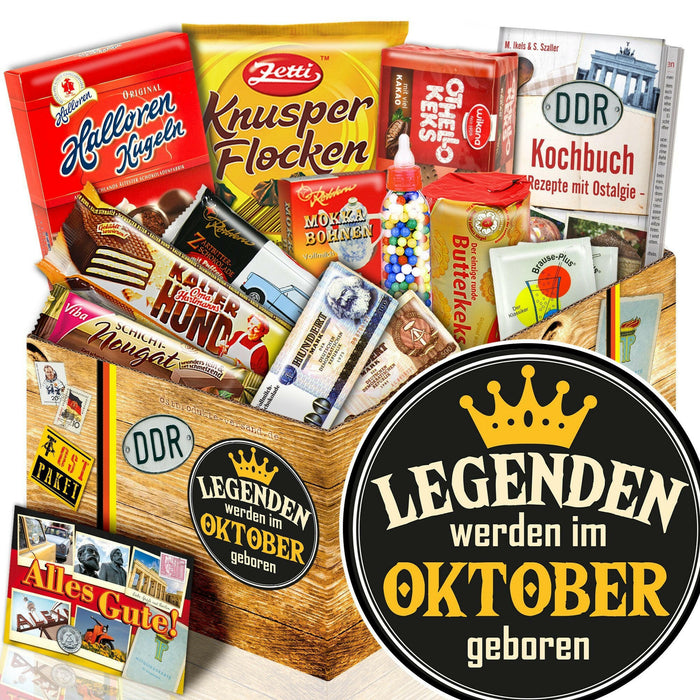 Legenden werden im Oktober geboren - Süßigkeiten Set DDR L - Ossiladen I Ostprodukte Versand