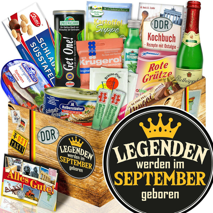 Legenden werden im September geboren - Spezialitäten Set M - Ossiladen I Ostprodukte Versand