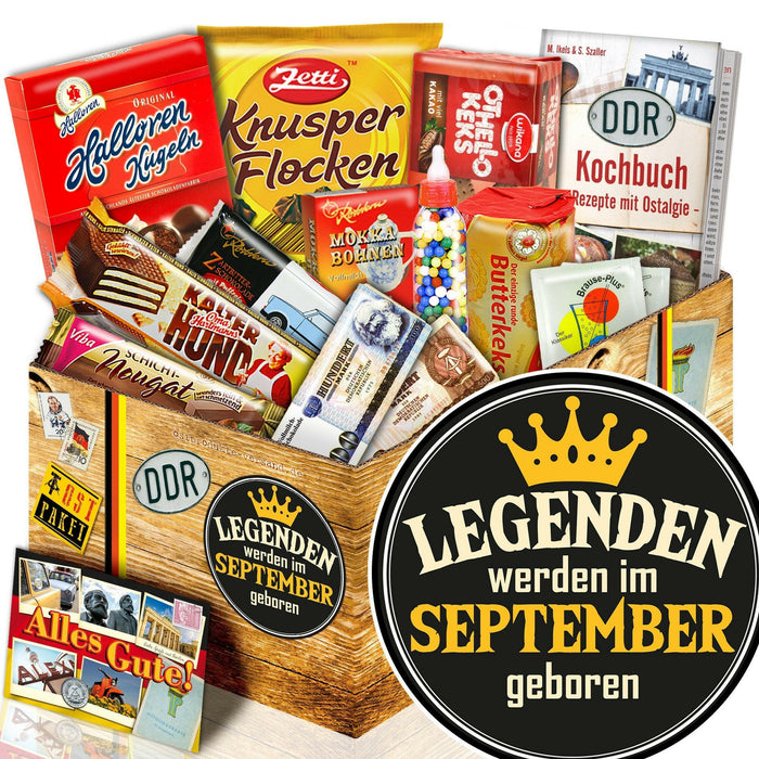 Legenden werden im September geboren - Süßigkeiten Set DDR L - Ossiladen I Ostprodukte Versand