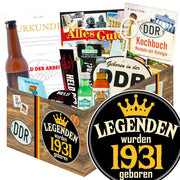 Legenden wurden 1931 geboren - Geschenkset Ostpaket "Männer Box" - Ossiladen I Ostprodukte Versand