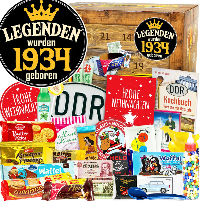 Legenden wurden 1934 geboren - DDR Adventskalender - Ossiladen I Ostprodukte Versand