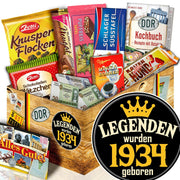 Legenden wurden 1934 geboren - Geschenkset Ostpaket "Schokoladenbox M" - Ossiladen I Ostprodukte Versand