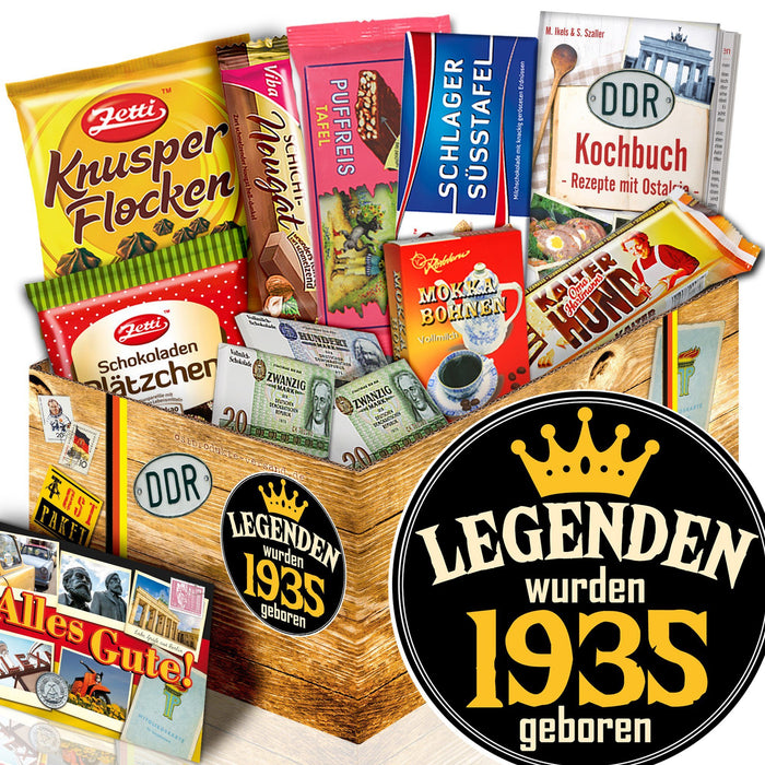 Legenden wurden 1935 geboren - Geschenkset Ostpaket "Schokoladenbox M" - Ossiladen I Ostprodukte Versand