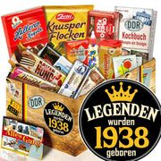 Legenden wurden 1938 geboren - Süßigkeiten Set DDR L - Ossiladen I Ostprodukte Versand