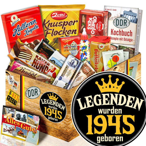 Legenden wurden 1945 geboren - Süßigkeiten Set DDR L - Ossiladen I Ostprodukte Versand
