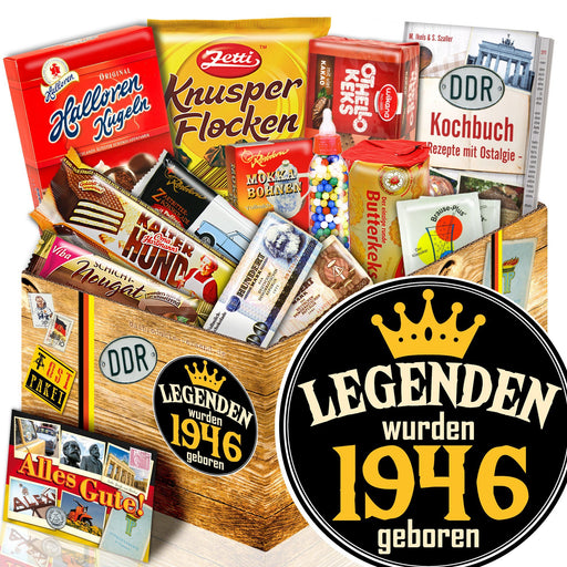 Legenden wurden 1946 geboren - Süßigkeiten Set DDR L - Ossiladen I Ostprodukte Versand