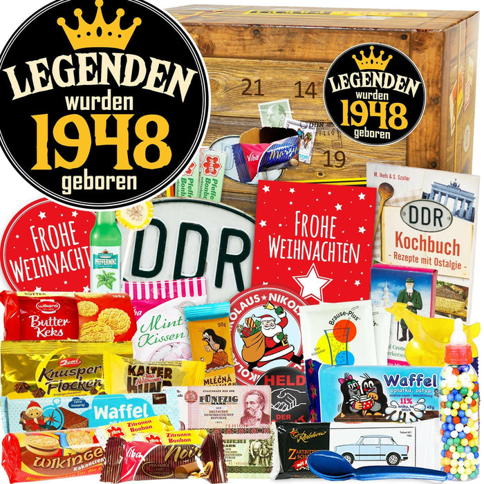 Legenden wurden 1948 geboren - DDR Adventskalender - Ossiladen I Ostprodukte Versand