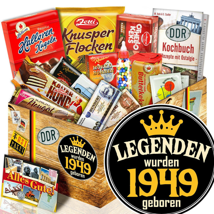 Legenden wurden 1949 geboren - Süßigkeiten Set DDR L - Ossiladen I Ostprodukte Versand
