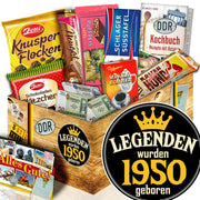 Legenden wurden 1950 geboren - Geschenkset Ostpaket "Schokoladenbox M" - Ossiladen I Ostprodukte Versand