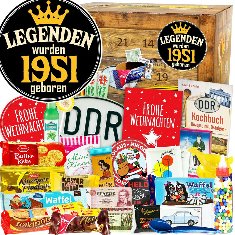 Legenden wurden 1951 geboren - DDR Adventskalender - Ossiladen I Ostprodukte Versand