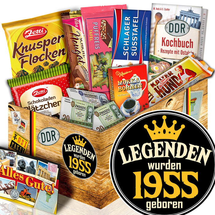 Legenden wurden 1955 geboren - Geschenkset Ostpaket "Schokoladenbox M" - Ossiladen I Ostprodukte Versand