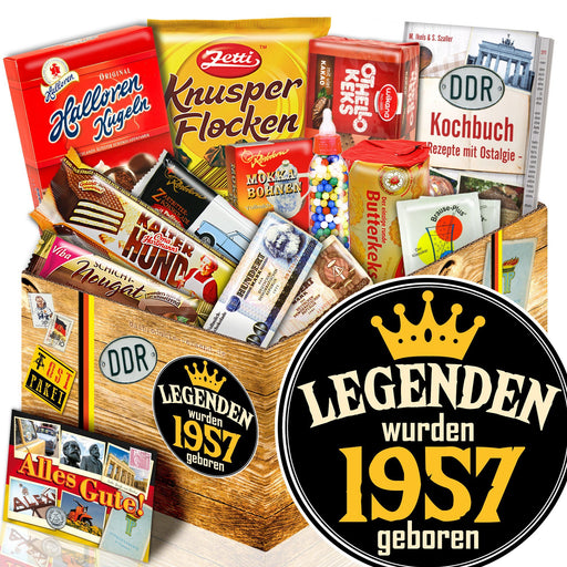 Legenden wurden 1957 geboren - Süßigkeiten Set DDR L - Ossiladen I Ostprodukte Versand
