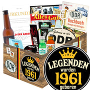 Legenden wurden 1961 geboren - Geschenkset Ostpaket "Männer Box" - Ossiladen I Ostprodukte Versand