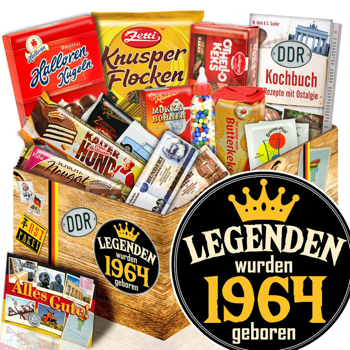 Legenden wurden 1964 geboren - Süßigkeiten Set DDR L - Ossiladen I Ostprodukte Versand