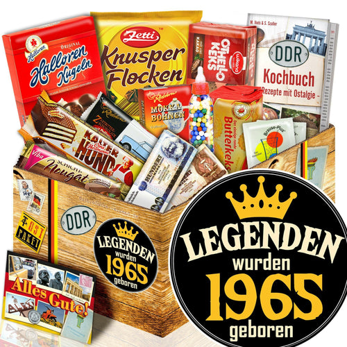 Legenden wurden 1965 geboren - Süßigkeiten Set DDR L - Ossiladen I Ostprodukte Versand