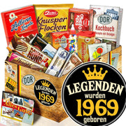 Legenden wurden 1969 geboren - Süßigkeiten Set DDR L - Ossiladen I Ostprodukte Versand